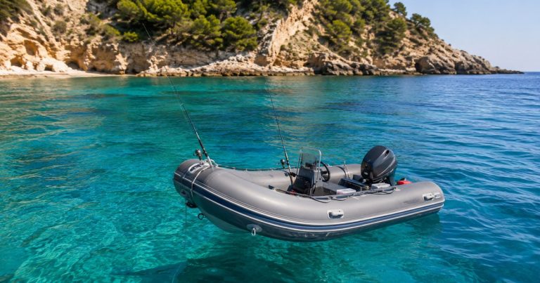 barca hinchable para pescar