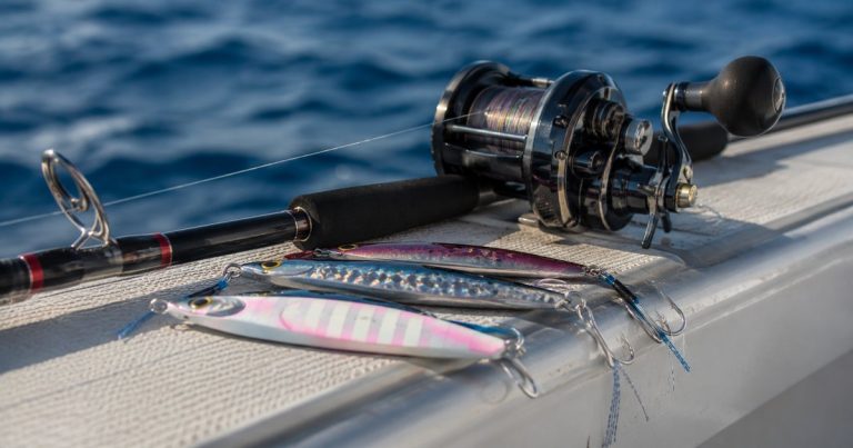 caña y carrete de slow jigging